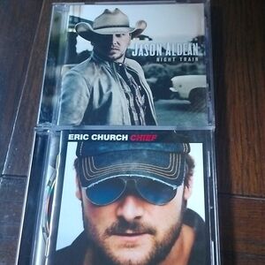 Jason Aldean night train CD, Eric Church Chief CD lot